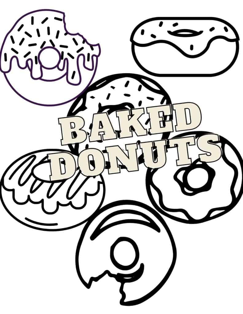 pictures of donuts coloring sheet