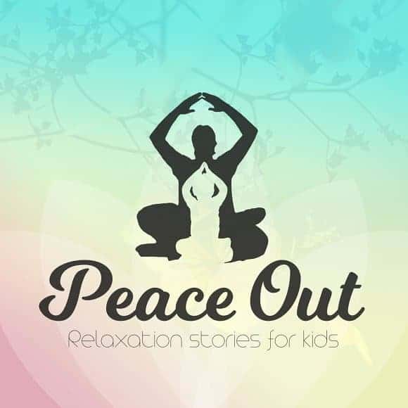 Children's podcast Peace Out, striking yoga poses