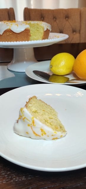 a piece of cake from the best orange cake recipe