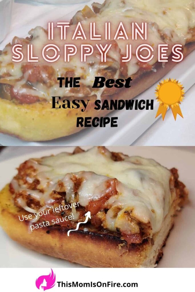 This is the best easy recipe for sloppy joe sandwiches, using pasta meat sauce
