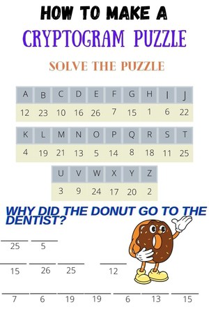 How to Make Cryptogram Puzzles for Kids