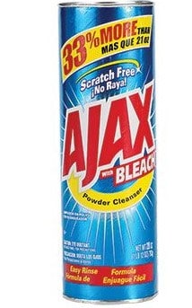 Ajax with bleach brand available at dollar tree