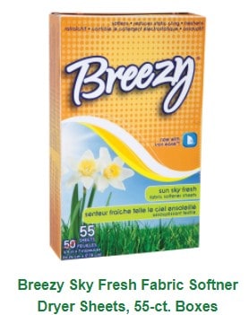 dryer sheet brand available at dollar tree