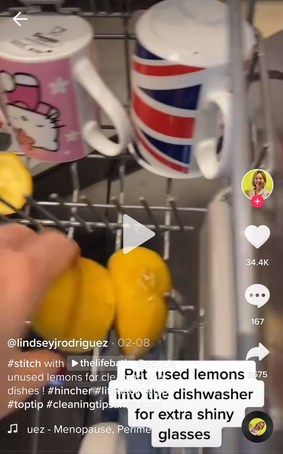 A TikTok cleaning hack shows how to get glasses sparkling in the dishwasher