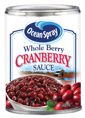 a can of Ocean Spray whole cranberry sauce