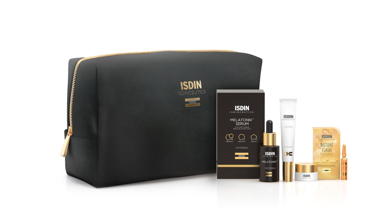 ISDIN skincare set with different products