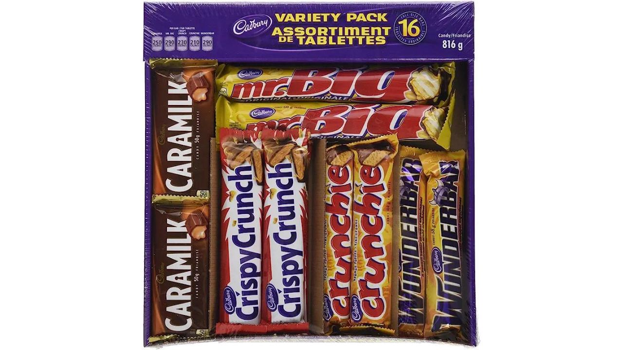 chocolate bars in a box