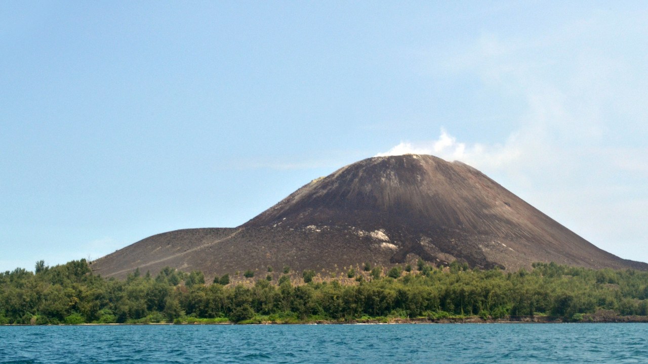 Krakatoa Volcano in Indonesia